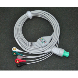 GE(USA)cardioserv defibrillator five Leadwires button / GE defibrillator ECG Cable / GE Leadwires